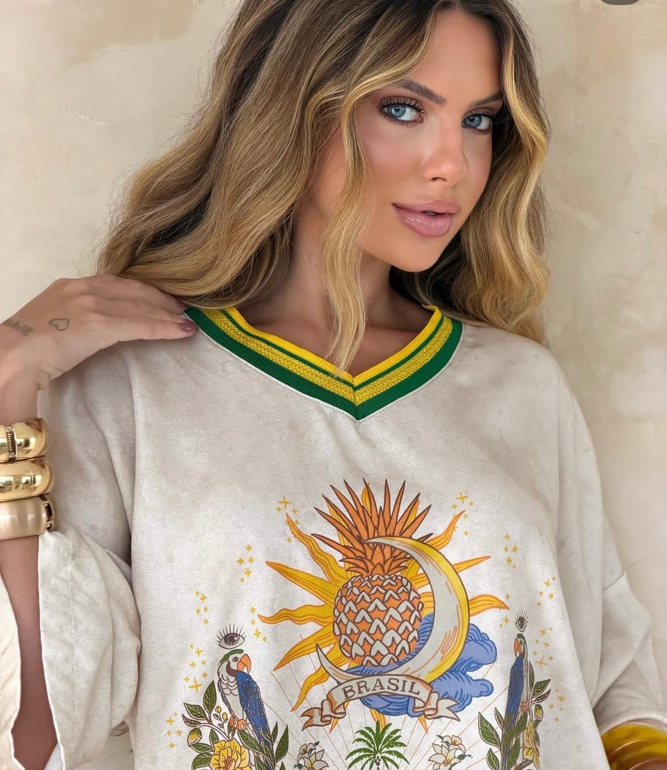 Blusa Tainá tala única
