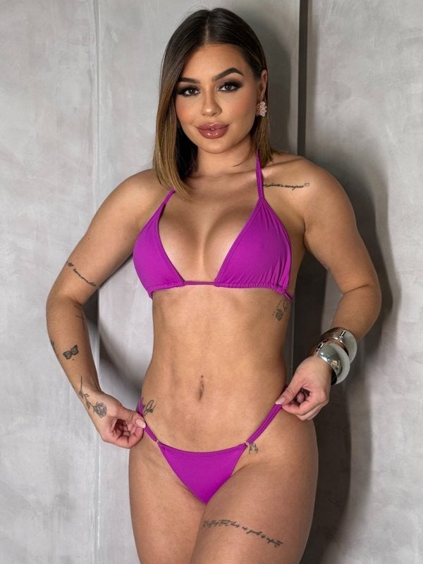 Bikini marca morado talla única