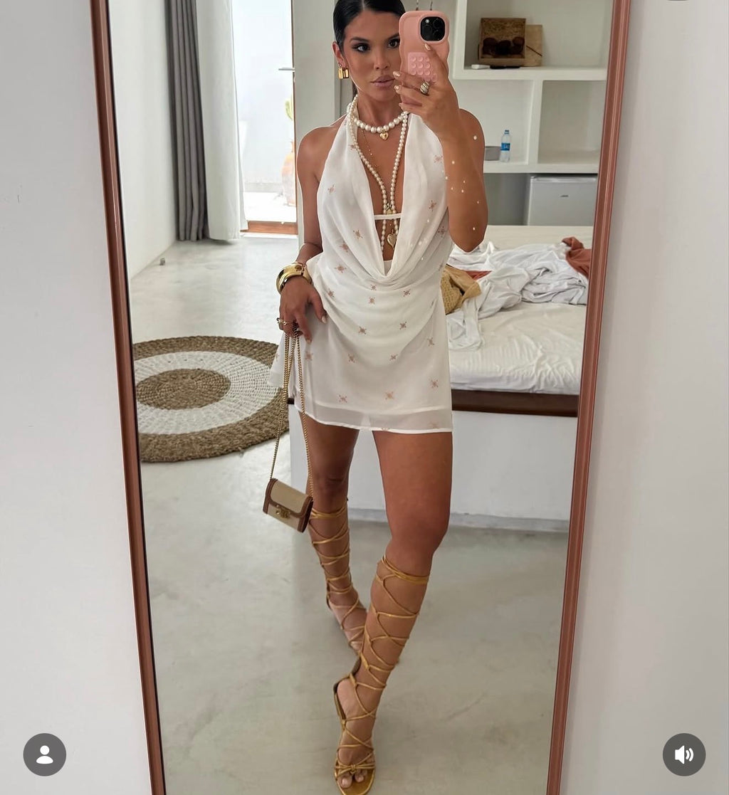 Vestido bordado talla M