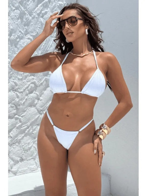 Bikini marca blanco talla única