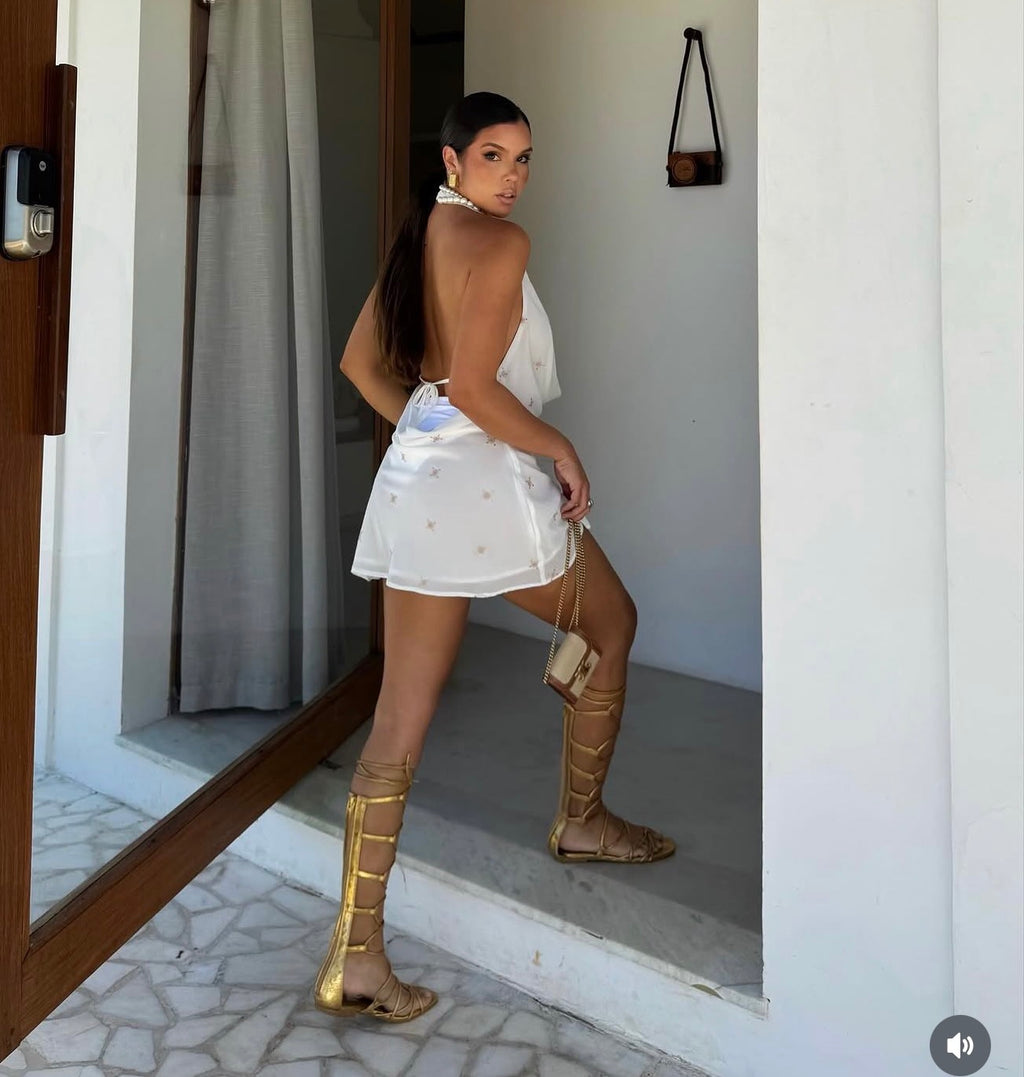Vestido bordado talla M